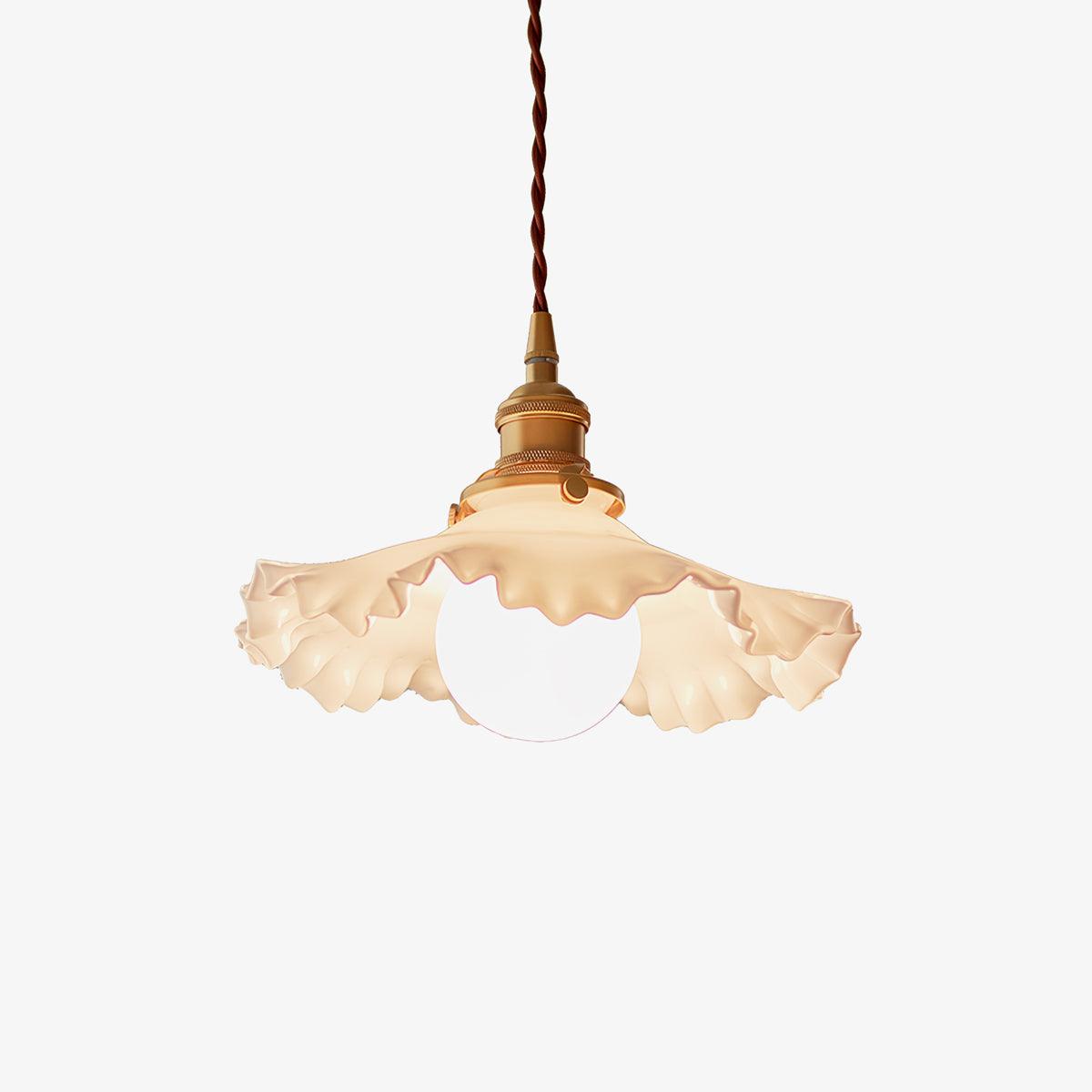 Suspension En Verre Et Laiton Éclairage Premium Plafond