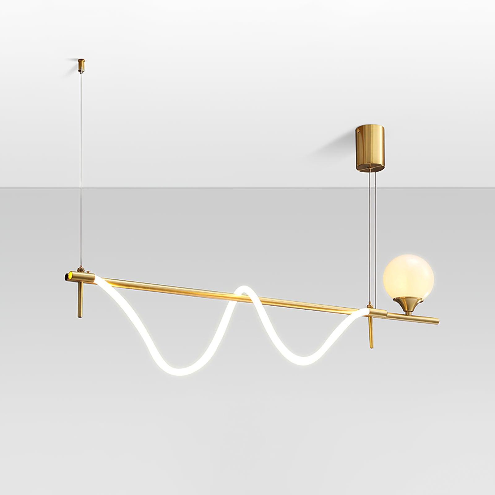 Suspension Led Minimaliste Avec Températures De Lumière Ajustables