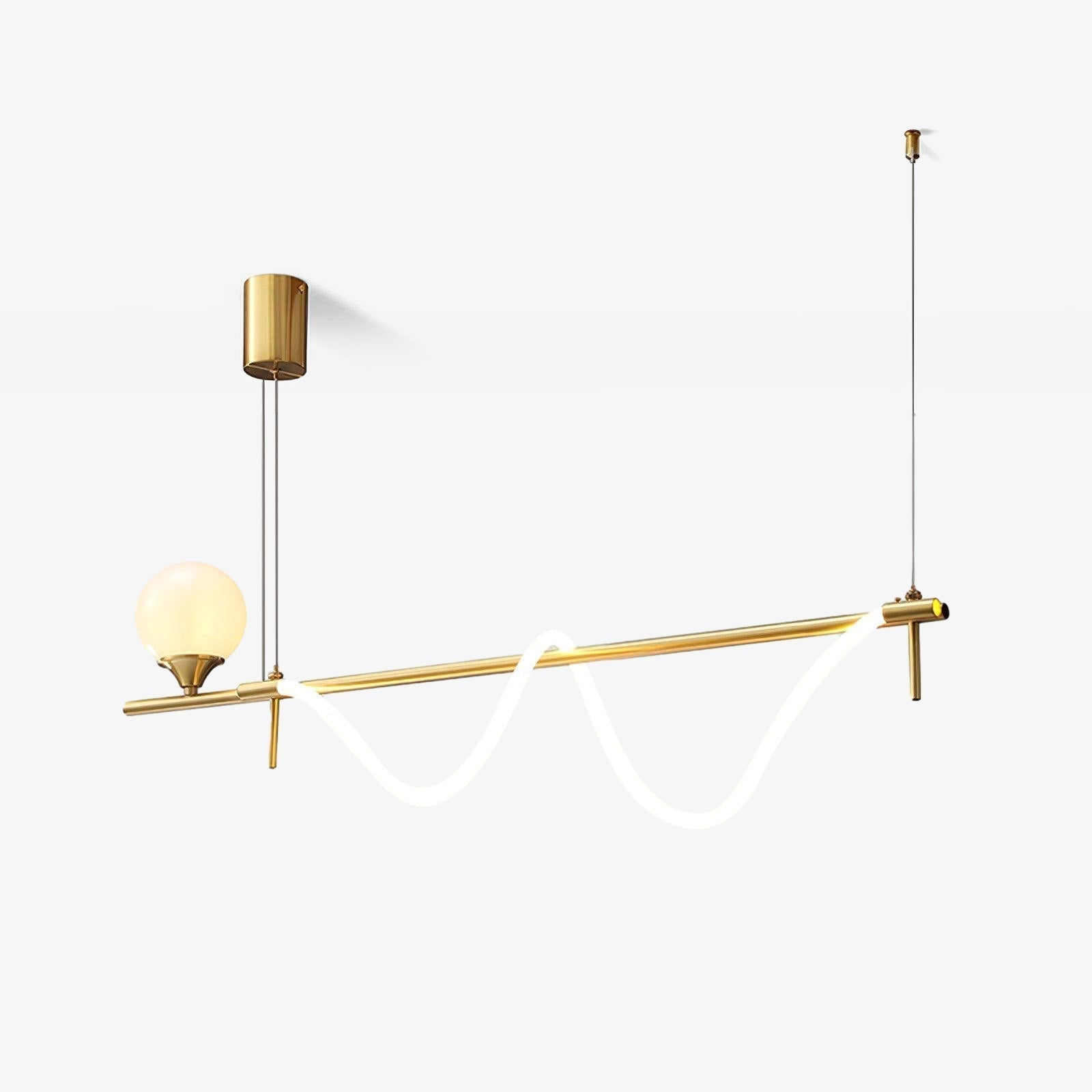 Suspension Led Minimaliste Avec Températures De Lumière Ajustables