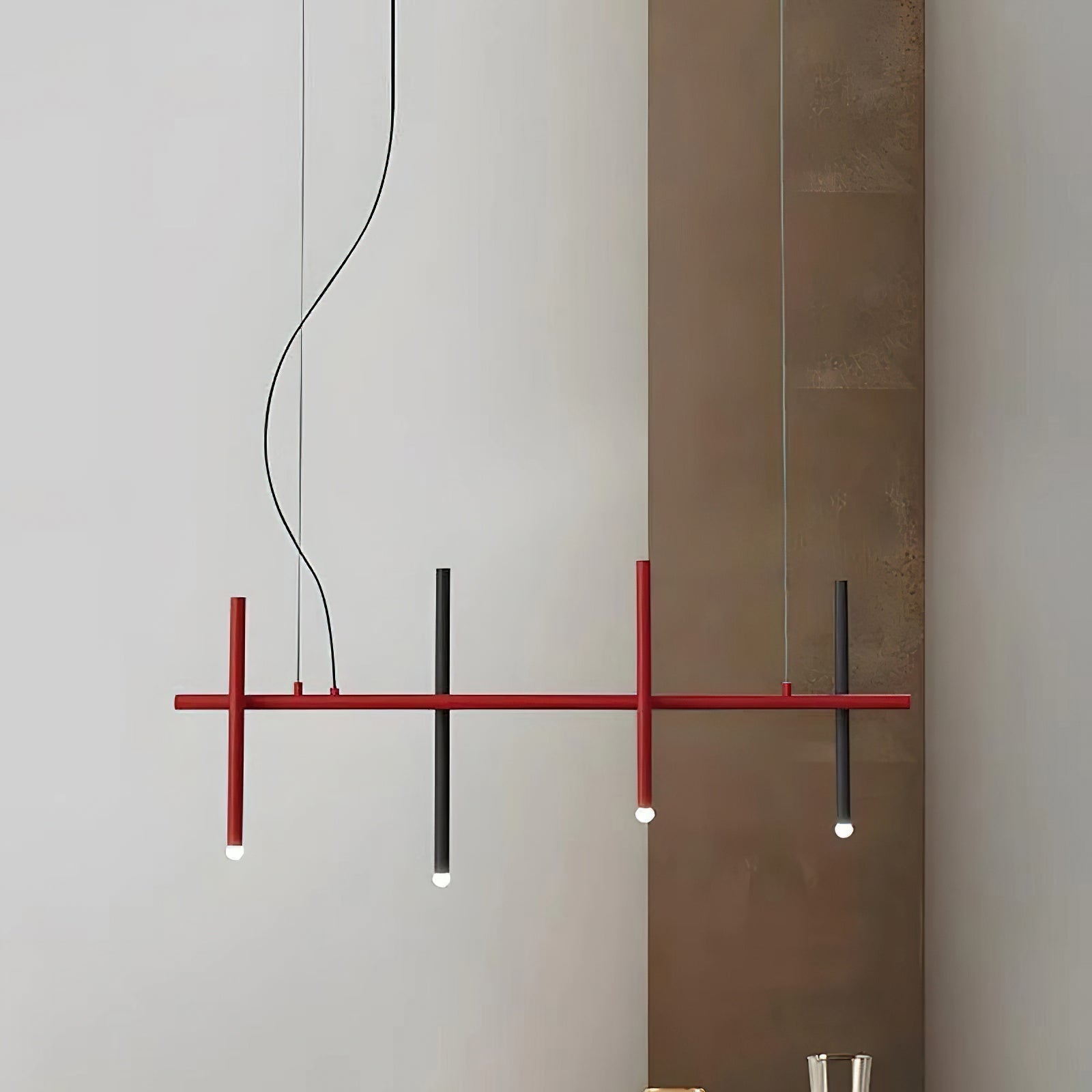 Suspension Moderne En Acrylique Avec LED Intégrée Et Températures Ajustables