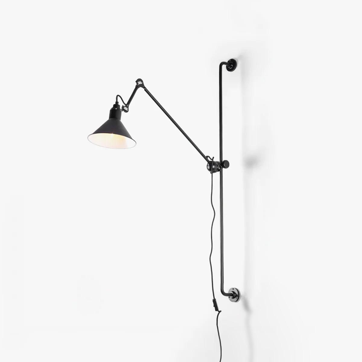 Lampe Murale Articulée en Métal avec Bras Oscillant pour Éclairage Flexible