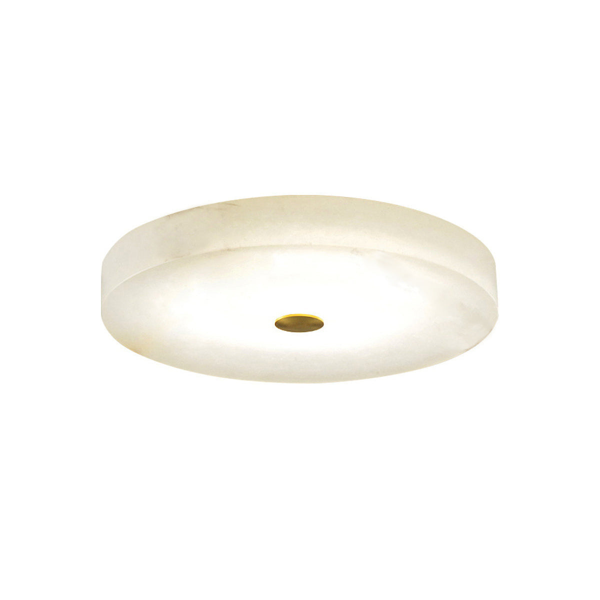 Plafonnier Albâtre Moderne en Laiton avec Éclairage Led