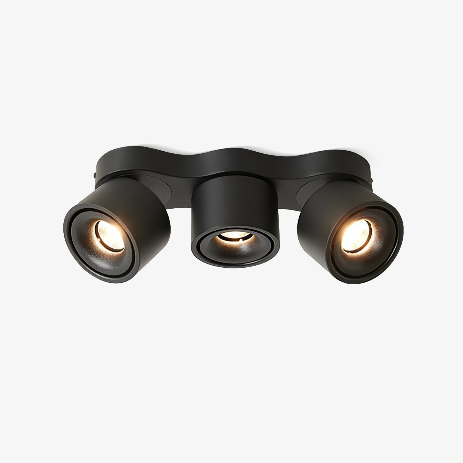 Plafonnier Trois Têtes Pivotantes Et Pliables Avec LED Intégrée