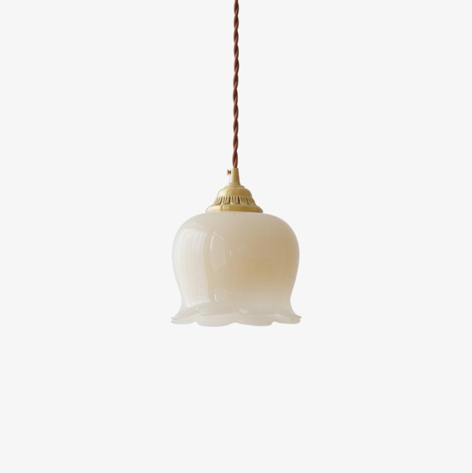 Lustre Suspension Fleur De Muguet Éclairage Doux et Élégant Cuivré