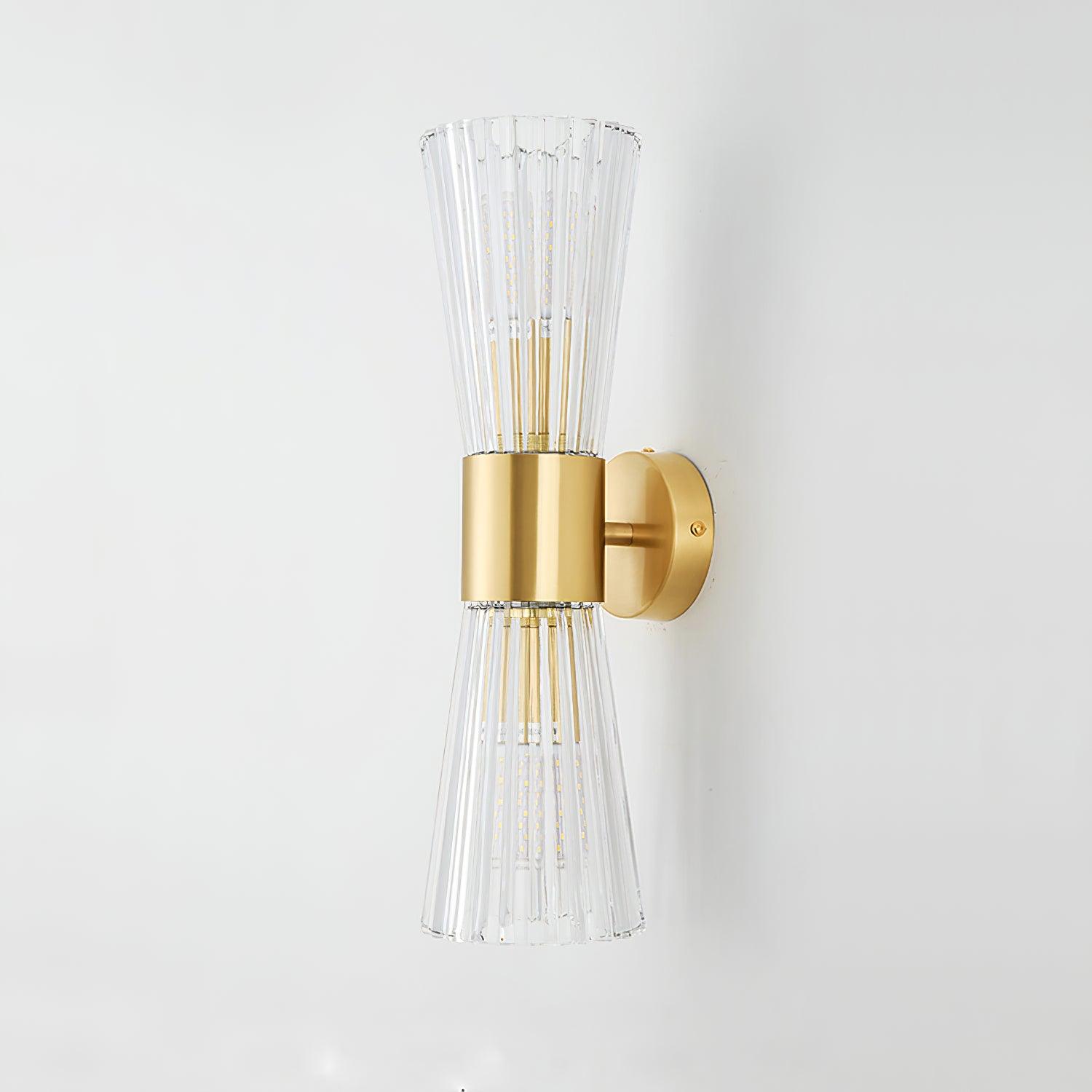 Lampe Murale Artistique En Cristal Doré Pour Une Ambiance Raffinée