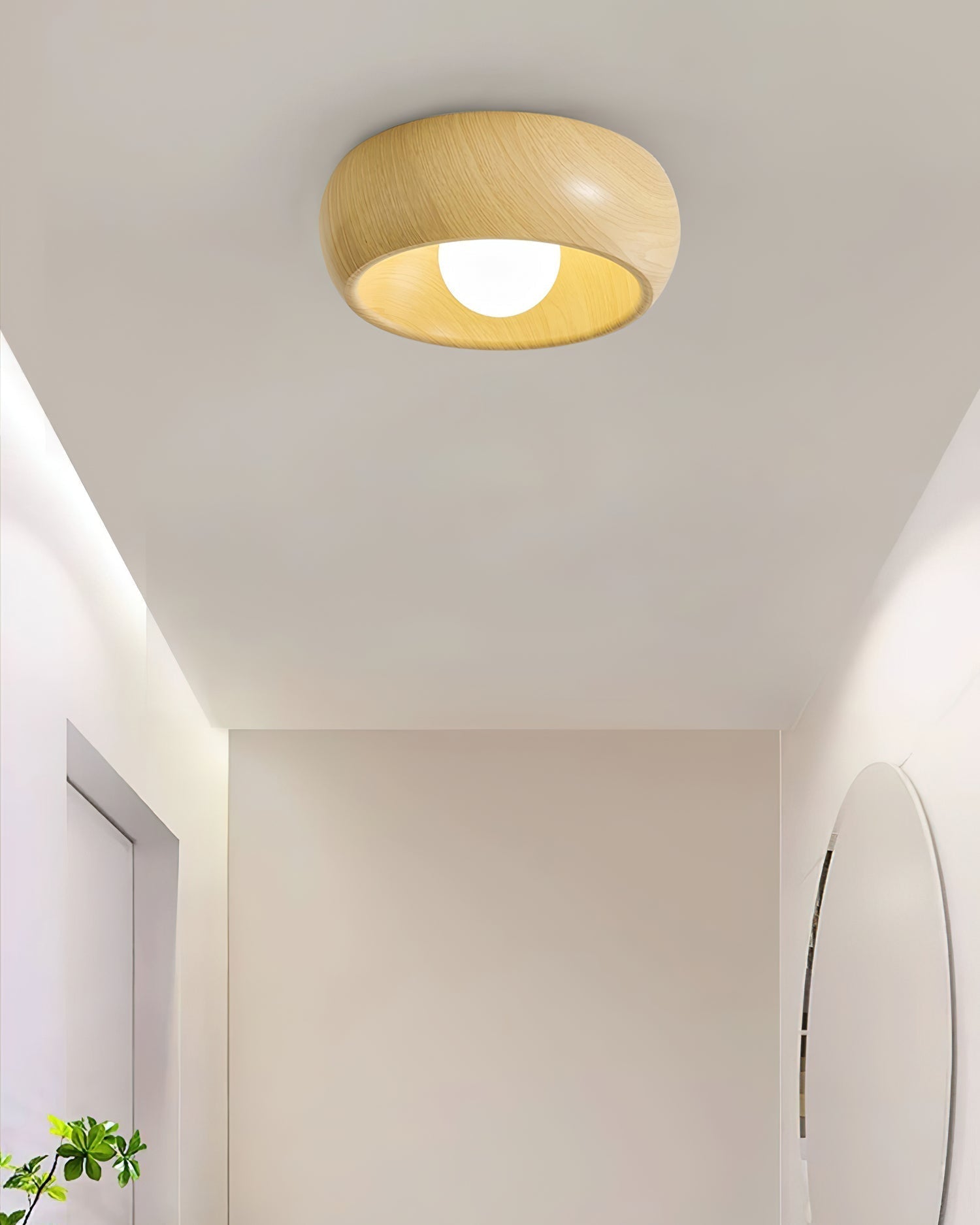 Plafonnier Verre Minimaliste Avec LED Intégrée Longue Vie
