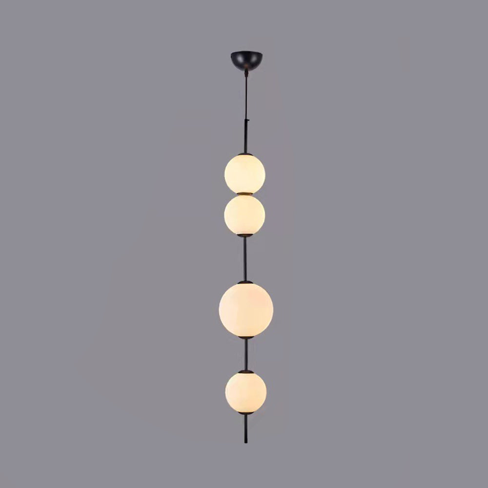 Suspensions Bulle Moderne en Verre et Métal pour Salon et Chambre